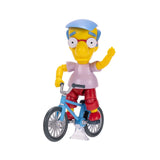 The Simpsons Milhouse with Bicycle 5" inch Scale Action Figure - Jakks Pacific