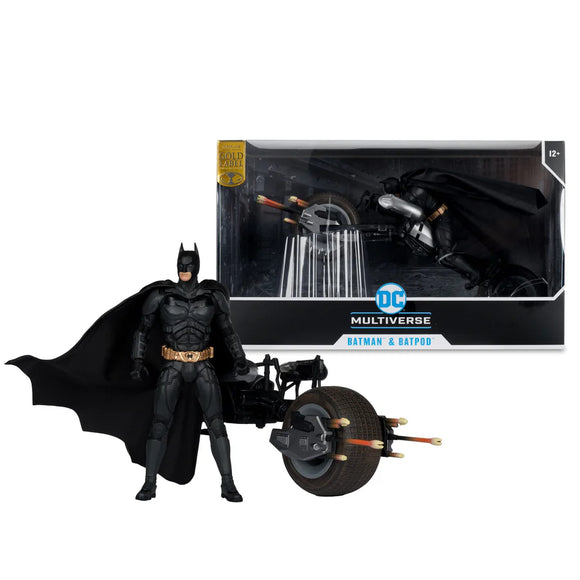 DC Multiverse Batpod and Batman (The Dark Knight Rises) Gold Label 7