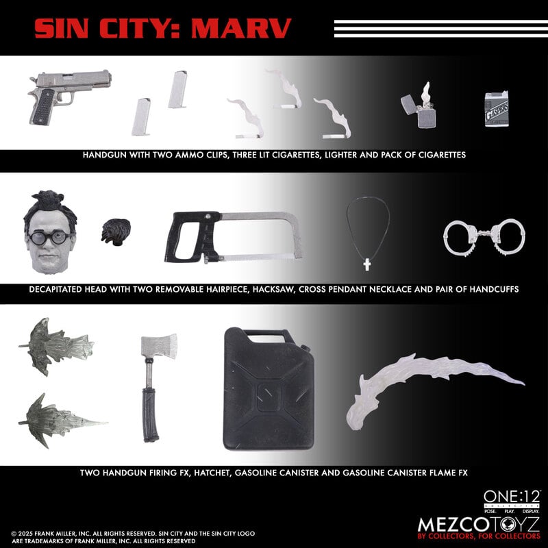Figurine Frank Miller SIN CITY – Marv – McFarlane Toys 1999 – Couleur – PVC