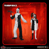 Terrifier 2 (Art The Clown & Pale Girl) 5 Point Action Figure Set - Mezco