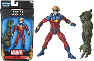 Avengers Video Game Marvel Legends 6 Inch Captain Mar-Vell Action Figure + BAF - Hasbro