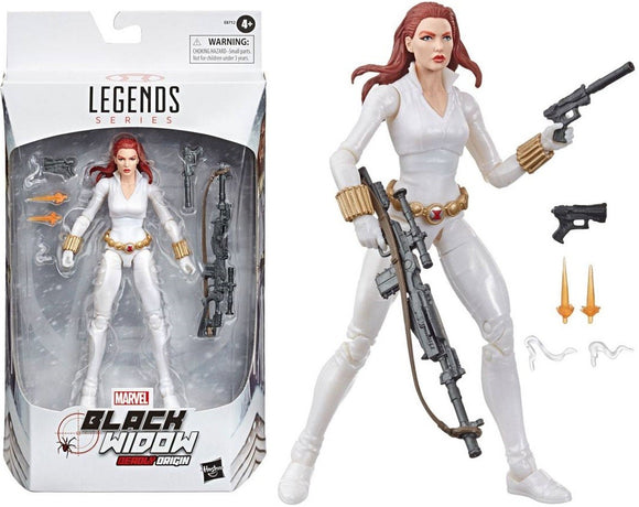 Hasbro Marvel Legends Series 6 Inch Action Figure - Black Widow White Suit Deadly Origin