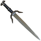The Witcher Geralt of Rivia Legendary Wolven Silver Sword Dagger (Wedding Cake Knife)