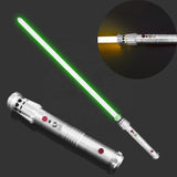 Star Wars 'Darth Maul' Style Metal Stunt Light Saber (Set of Two) - Lightsaber / Sword with Sound FX (16 colours & 3 Sound FX)
