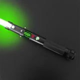 Star Wars 'Kyber Crystal' Style Metal Stunt Light Saber 8 in 1 - Lightsaber / Sword with Sound FX (7 colours & 3 Sound FX)