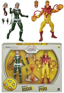 X-Men Marvel Legends 2-Pack Marvel's Rogue & Marvel's Pyro 6" Inch Action Figures - Hasbro