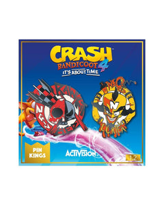 Pin Kings Crash Bandicoot Enamel Pin Badge Set 1.2 – Cortex and Dr. N. Gin