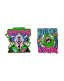 Pin Kings Ghostbusters Enamel Pin Badge Set 1.2 - Shush and Hotdogs & Slime