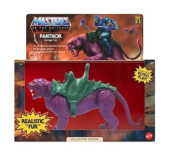 Masters of the Universe Origins Action Figure Panthor Flocked Collectors Edition Exclusive - Mattel