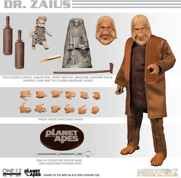 MEZCO ONE:12 COLLECTIVE Planet of the Apes (1968): Dr. Zaius Action Figure