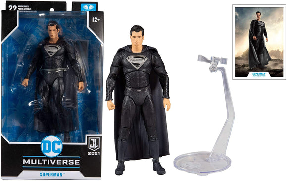 DC Multiverse Justice League Movie Superman (Black Suit) 7