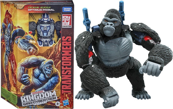 Transformers Generations War for Cybertron: Kingdom Voyager WFC-K8 Optimus Primal Action Figure - Hasbro