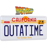 Official Back to the Future "OUTATIME" - License Plate - Doctor Collector