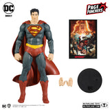 Superman 7" Inch Scale Action Figure with Black Adam Comic (Page Punchers) - (DC Direct) McFarlane Toys