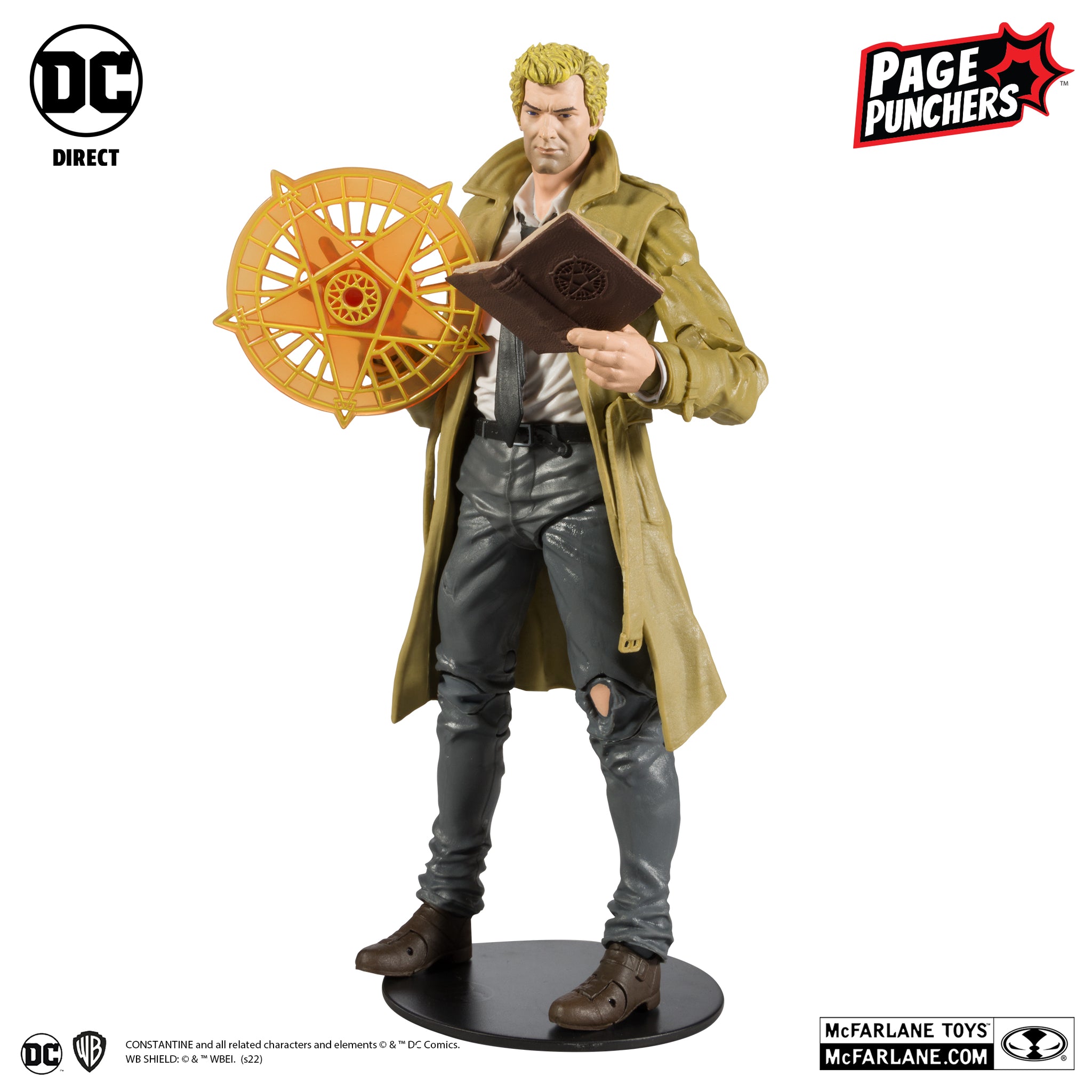 McFarlane Toys – Action Figure DC Direct Black Adam Constantine 7 Pollici – 22 Parti Mobili, Con Base E Carta Da Collezione – Da Collezione, Dai 12 Anni - 2