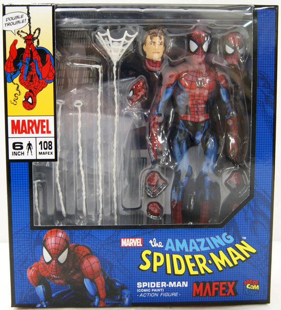 Medicom MAFEX 108 Spider-Man Action Figure (Comic Paint)