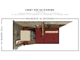 Extreme-Sets Lobby Pop-Up 1:12 Scale Diorama