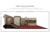 Extreme-Sets Lobby Pop-Up 1:12 Scale Diorama