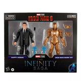 Marvel Legends Series Happy Hogan and Iron Man Mark 21 6" Inch Action Figure 2 Pack - Hasbro