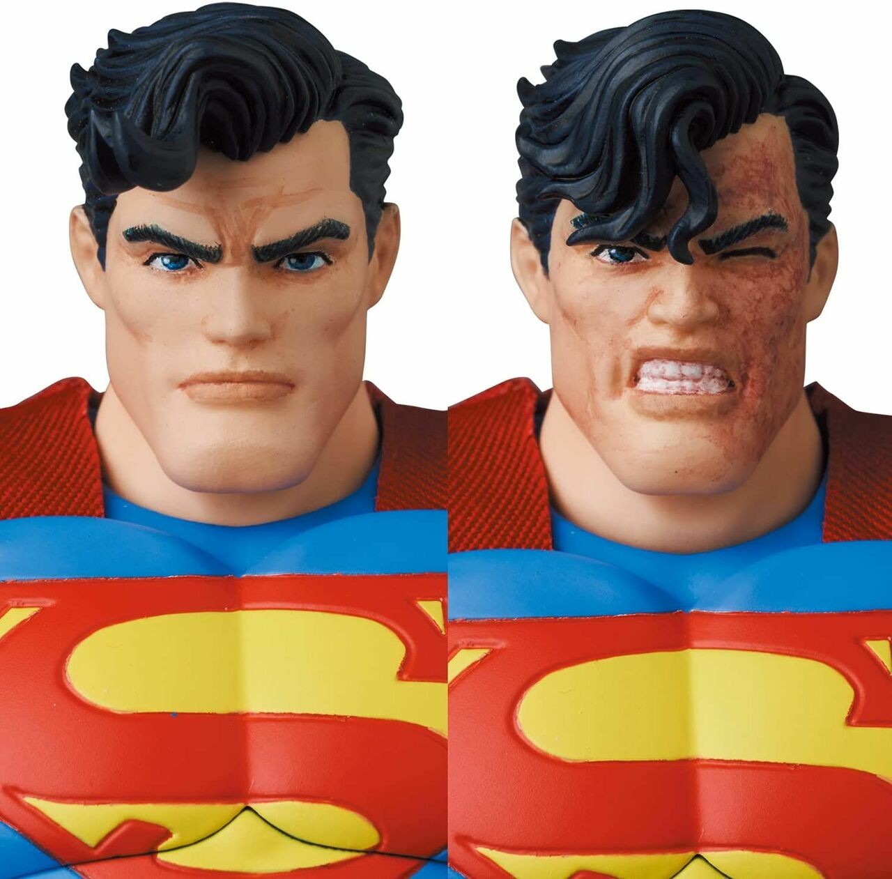 Statuetta Medicom MAFEX Superman: The Dark Knight Returns, Alta 16 Cm, Con Mantello In Tessuto E Articolazioni