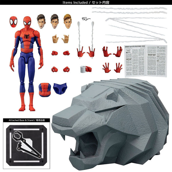 Sentinel - Spider-Man: Into the Spider-Verse SV-Action Peter B. Parker / Spider-Man Action Figure with Gargoyle Stand