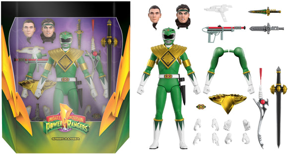 Super7 Power Rangers Ultimates Mighty Morphin Green Ranger 7