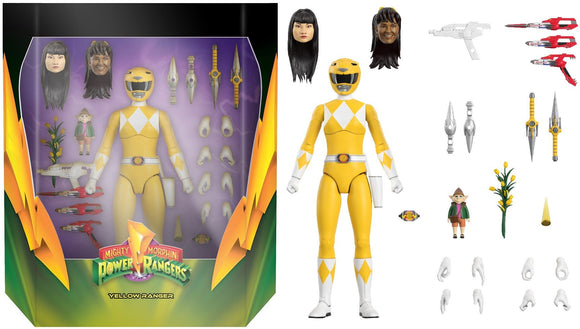 Super7 Power Rangers Ultimates Mighty Morphin Yellow Ranger 7