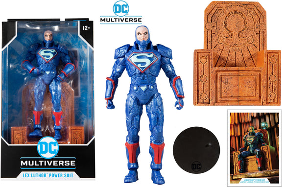 DC Multiverse Lex Luthor Blue Power Suit Justice League: The Darkseid War 7