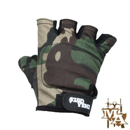 Enola Gaye Rip Stop & Leather Tactical Fingerless Gloves