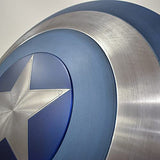 Captain America Style Metal Shield (Blue Stealth Version) 1:1 Scale Cosplay, Display