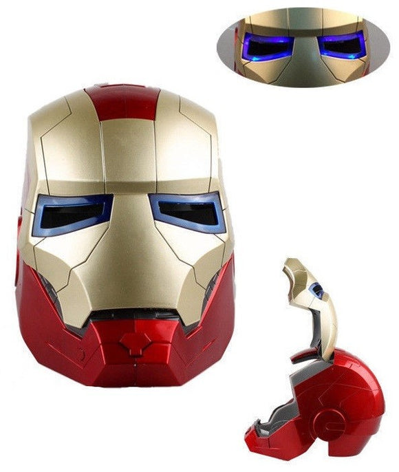 Iron Man Light Up and Open Face Helmet Adult Replica Marvel, Cosplay, Costume