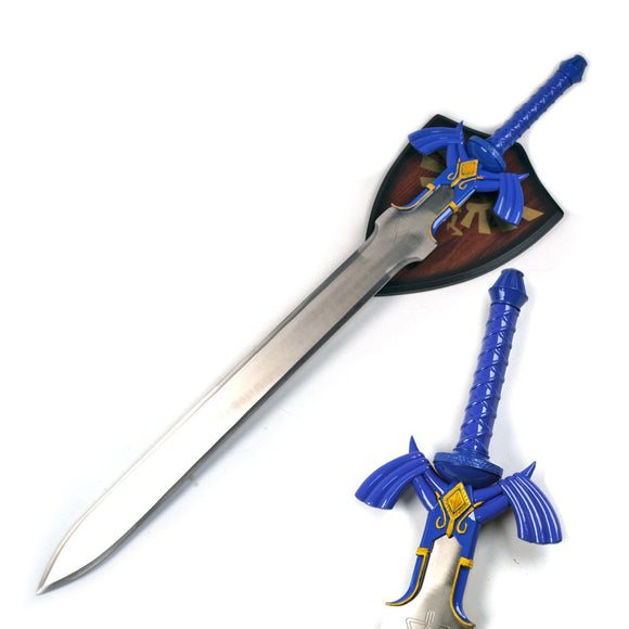 37.5'' Legend of Zelda Link Master Sword with Wooden Plaque