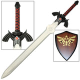 37.5'' Legend of Zelda Dark Link Master Sword with Wooden Plaque