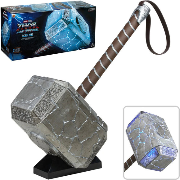 Marvel Legends Series Thor: Love and Thunder Mjolnir Electronic Hammer Prop Replica - Hasbro