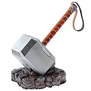 Thor Hammer Metal 'Mjölnir' Mjolnir 1:1 Replica with Base