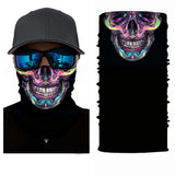 Rainbow Skull Mask Skeleton Motorcycle Biker Scarf Face Neck Bandana Ski Paintball Snood