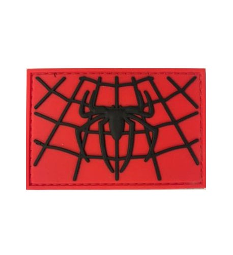 Spider-Man Style PVC Patch Hook and Loop Velcro, Airsoft, Paintball