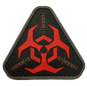 Toxic Dagger Style PVC Patch Hook and Loop Velcro, Airsoft, Paintball