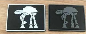 Star Wars AT-AT Style PVC Patch Hook and Loop Velcro, Airsoft, Paintball