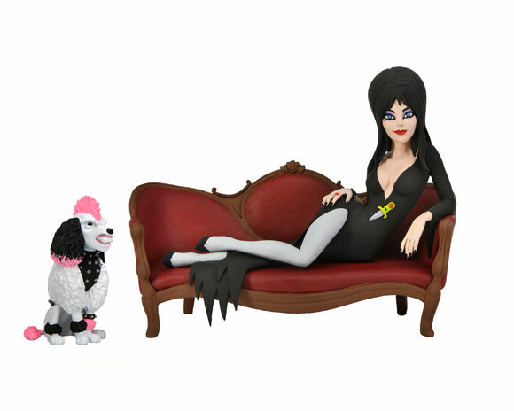 Toony Terrors Elvira on Couch Boxed Set 6″ Scale Action Figure - NECA