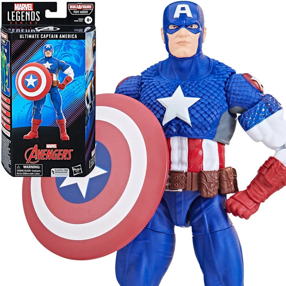Marvel Legends Ultimate Captain America (Puff Adder BAF) 6