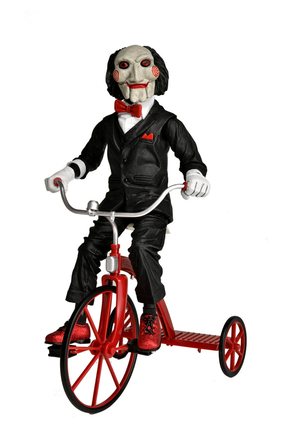 SAW Billy Puppet on Tricycle 12″ Action Figure with Sound - NECA