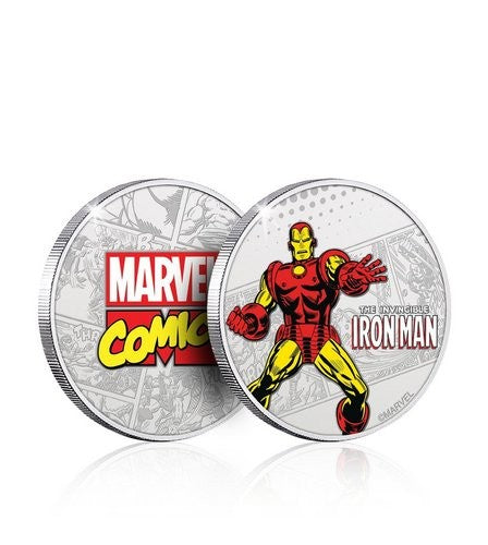Official Marvel Limited Edition .999 Silver Plated Coin - Iron Man (London Comic Con Exclusive)
