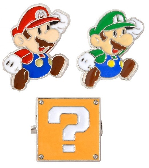 3D Enamel Super Mario Pin / Brooch