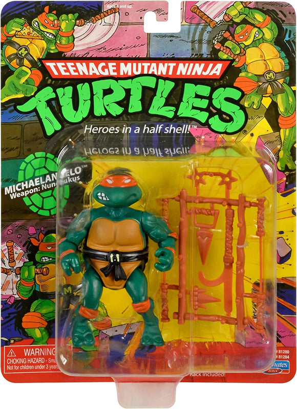 Teenage Mutant Ninja Turtles Classic TV Show Action Figure - Michelangelo - Playmates