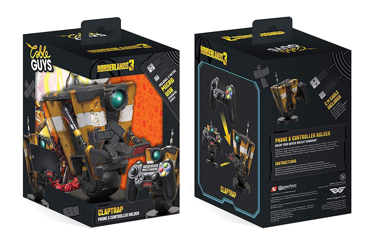 Borderlands Collectable Claptrap 8 Inch Cable Guy Controller and Smart ...