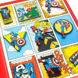 Official Marvel Avengers Captain America Retro Pin Badge Set