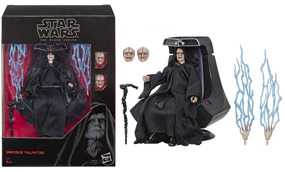 Star Wars The Black Series Emperor Palpatine Action Figure with Throne 6 Inch-Scale Star Wars: Return of the Jedi Collectible
