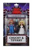 NECA Toony Terrors Bride of Chucky Chucky & Tiffany Series 2 6" Scale Action Figures 2 Pack