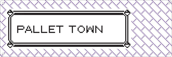 Pallet Town Slim Tin Sign - Pokemon